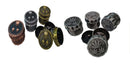 Dichavador Metal 4 partes Caveira/Erva TX0027 - TX0028