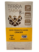 Tabaco Terra Tabak Enrolado na Seda Brown c/ Filtro Orgânico (Display c/ 10 maços)