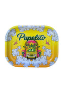Bandeja Metal Papelito Pequena Amarela 18x14cm