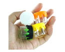 Potinho de Vidro c/ Tampa de Silicone 6ml