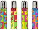 Isqueiro Clipper Maxi Random Art (Display c/ 24un)