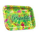 Bandeja Metal Papelito Média Fauna e Flora Verde 27x16cm
