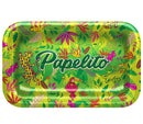 Bandeja Metal Papelito Média Fauna e Flora Verde 27x16cm
