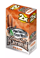 Blunt Wrap Double Platinum Peach - Display c/ 25 unid